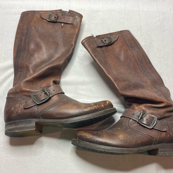 Frye Brown Leather boots 1464502 Size 8.5 - Picture 1 of 8